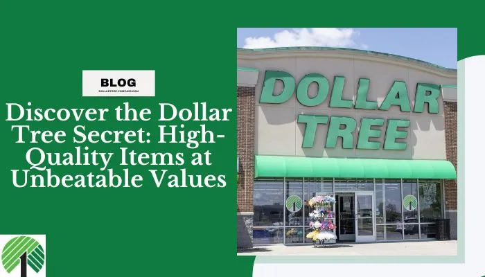 Discover the Dollar Tree Secret: High-Quality Items at Unbeatable Values