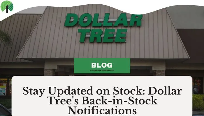 Stay Updated on Stock: Dollar Tree's Back-in-Stock Notifications